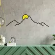 Väggdekor Metall Wallity Flerfärgad Metall Trä 100x29 cm - Dekorationer, prydnadsföremål - 8684282053576 - 5