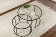 Soffbord Hanah Home Coffee Table Set Svart Härdat Glas 80x43x80 cm 60x39x60 cm - Soffbord - 8683742475156 - 4
