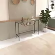 Konsolbord Hanah Home Lala Svart Härdat Glas 100x76x30 cm - Byråer och skåp - 8684282577386 - 2