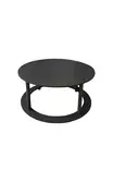 Soffbord Hanah Home Hole Round Svart MDF 70x38 cm - Soffbord - 8684283348916 - 1