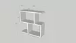 Sidobord Hanah Home Life Marmormönster Svart Spånskiva 60x60x20 cm - Sidobord och extrabord - 8684282480396 - 8