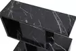 Sidobord Hanah Home Life Marmormönster Svart Spånskiva 60x60x20 cm - Sidobord och extrabord - 8684282480396 - 4