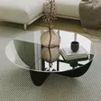 Soffbord Hanah Home Lily Svart Härdat Glas Spånskiva 90x30x90 cm - Soffbord - 8684282515296 - 3
