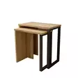 Nästbord Hanah Home On7 Su Valnöt Ek Spånskiva 51x52,8x29,5 cm 44,5x47,8x24,5 cm - Bord - 8684282369196 - 1