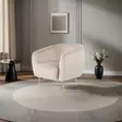 Öronlappsfåtölj Atelier del Sofa Wing Beige Polyester 82x70x82 cm - Fåtöljer - 8683742976066 - 3