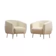 Öronlappsfåtölj Atelier del Sofa Eses Cream Bouclé 70x80x82 cm - Fåtöljer - 8683342961806 - 1