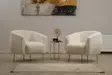 Öronlappsfåtölj Atelier del Sofa Eses Cream Bouclé 70x80x82 cm - Fåtöljer - 8683342961806 - 3