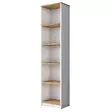 Skrivbord Hanah Home HA115 Valnöt Vit Spånskiva 120x161,8x50 cm - Skrivbord - 8683742031796 - 10