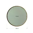 Spegel Hanah Home A707 Valnöt Spånskiva 60x60x2,2 cm - Speglar - 8682870558496 - 6