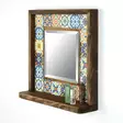 Spegel Hanah Home Sto016 Multicolor Massiv Furu 32,5x33x8 cm - Speglar - 8683342296946 - 7