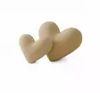 Prydnadskudde Aberto Design Teddy Kalp Light Beige Polyester 42x45x12 cm - Prydnadskuddar - 8684283850136 - 1