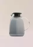 Flaska Hermia Grå Glas Bambulock 2000 ml - Serveringsfat - 8684283558766 - 3