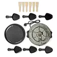 Raclette / Gourmet Set | 6 personer | 800 W | Ø 29 cm | Non-stick beläggning - Specialmaskiner och grillar för köket - 8711902090076 - 75