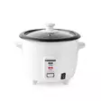 Riskokare | 0,6 l | 300 W | Non stick-beläggning | Avtagbar skål | Ångkorg | Varmhållningsfunktion | Automatisk avstängning | Vit - Riskokare - 8711902089926 - 1