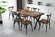 Matbord Hanah Home Milano Valnöt MDF 180x75x80 cm - Matbord - 8683342538756 - 2