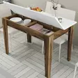 Matbord Hanah Home Kiev 505 Valnöt Vit Spånskiva 110x75x72 cm - Matbord - 8683743327416 - 5