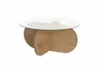 Soffbord Hanah Home Aeris Safir Ek Härdat Glas Spånskiva 75x35x75 cm - Soffbord - 8684283687596 - 1