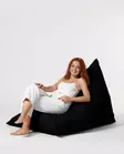 Sittsäck Atelier del Sofa Pyramid Big Bed Svart Polyester 145x90 cm - Saccosäckar - 8683743039616 - 8