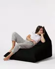 Sittsäck Atelier del Sofa Pyramid Big Bed Svart Polyester 145x90 cm - Saccosäckar - 8683743039616 - 3