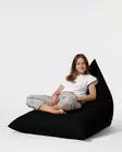 Sittsäck Atelier del Sofa Pyramid Big Bed Svart Polyester 145x90 cm - Saccosäckar - 8683743039616 - 4