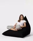 Sittsäck Atelier del Sofa Pyramid Big Bed Svart Polyester 145x90 cm - Saccosäckar - 8683743039616 - 2