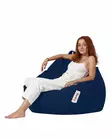 Sittsäck Atelier del Sofa Premium XXL Mörkblå Polyester 115x130 cm - Saccosäckar - 8683743039326 - 4