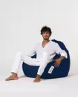 Sittsäck Atelier del Sofa Premium XXL Mörkblå Polyester 115x130 cm - Saccosäckar - 8683743039326 - 7