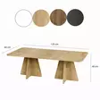 Soffbord Hanah Home Mushroom 2 Safir Ek Spånskiva 120x40x60 cm - Soffbord - 8684282523826 - 1