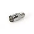 Satellite & Antenn Adapter | F Hona | IEC (Koax) Hona | Nickelplaterad | 75 Ohm | Rak | Metall | Silver | 1 st. | Låda - Antennkontakter och adaptrar - 5412810319916 - 1