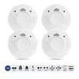 Rökdetektor med 10 års batteri- och sensortid 4-pack Vit - Brandvarnare och kolmonoxidvarnare - 8711902089476 - 1