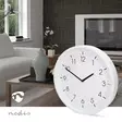 Väggklocka | Diameter: 360 mm | ABS | Tyst rörelse | Vit - Klockor - 5412810473946 - 5