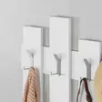Väggkrok, vit, 64cm x 79cm x 4cm, tålig, lätt att montera - Krokar och konsoler - 8681875273946 - 3