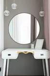Spegel Hanah Home Mirror Silver Akryl Med MDF-Baksida 40 cm Diameter - Speglar - 8684282469346 - 3