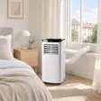 Mobilt luftkonditioneringssystem | 7000 BTU | 60 m³ | 2 hastighetsinställning | Fjärrkontroll | Stäng av timer | Vit - Fläktar och luftkonditioneringsapparater - 5412810290246 - 51