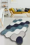 Matta Conceptum Circle Blå Polyester 150x240 cm - Stora och medelstora mattor - 8683743782666 - 2