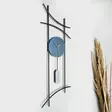 Väggklocka Metall Wallity Ken Blå Grå Metall 75x30 cm - Väggklockor - 8683742882466 - 2