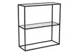 Sideboard Hanah Home Berra Svart Härdat Glas 80x85x30 cm - Sidobord och extrabord - 8683742474876 - 6