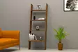 Bokhylla Hanah Home Solid Valnöt Spånskiva 56x150x30 cm - Bokhyllor - 8681875449556 - 2