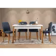 Matbord Hanah Home Costa Masa Vit Furu Spånskiva 120x77x75 cm - Matbord - 8683342722186 - 2