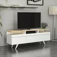 TV-bänk Hanah Home Berlin 150 Ek Vit Spånskiva 150x52x35 cm - TV-bänkar - 8682870115026 - 3
