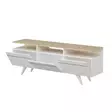 TV-bänk Hanah Home Berlin 150 Ek Vit Spånskiva 150x52x35 cm - TV-bänkar - 8682870115026 - 6
