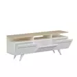 TV-bänk Hanah Home Berlin 150 Ek Vit Spånskiva 150x52x35 cm - TV-bänkar - 8682870115026 - 5