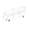 TV-bänk Hanah Home Berlin 150 Ek Vit Spånskiva 150x52x35 cm - TV-bänkar - 8682870115026 - 7
