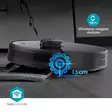 SmartLife Robot Dammsugare | Navigationsmetod: Lasernavigation | Wi-Fi | Kapacitet insamlingsreservoir: 0.59 l | Automatisk laddning | Maximal användningstid: 1.75 timmar | Svart | Android / IOS - Robotdammsugare - 5412810469116 - 53