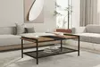 Soffbord Hanah Home Mata Furu Svart Spånskiva 120x45x54 cm - Soffbord - 8683743842636 - 2