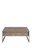 Soffbord Hanah Home Luxe Valnöt Silver Spånskiva 90x60x40 cm - Soffbord - 8684282832416 - 4