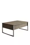Soffbord Hanah Home Luxe Valnöt Silver Spånskiva 90x60x40 cm - Soffbord - 8684282832416 - 1