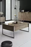 Soffbord Hanah Home Luxe Valnöt Silver Spånskiva 90x60x40 cm - Soffbord - 8684282832416 - 2