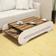 Soffbord Hanah Home Cool Valnöt Vit Spånskiva 120x30x63,6 cm - Soffbord - 8681875183696 - 2