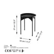 Soffbord Hanah Home Shb002a Svart Metall 44x57x44 cm - Soffbord - 8684282360636 - 6